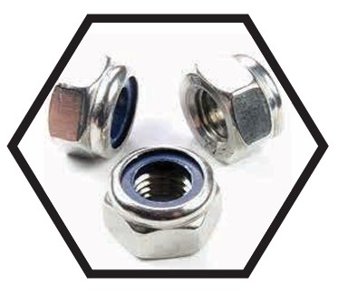 Nylock Nuts – Nylon Insert Lock Nuts for Vibration Resistant Bolting in Machinery, Automotive and Industrial Applications – Mild Steel and Stainless Steel, Metric and Inch Threads, Hex Lock Nut Design, Various Finishes